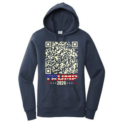 Qr President Trump 4547 Trump Dancing Code Women's Pullover Hoodie