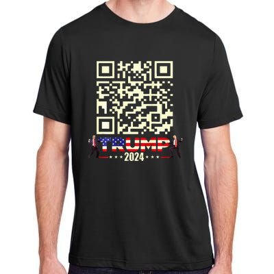 Qr President Trump 4547 Trump Dancing Code Adult ChromaSoft Performance T-Shirt