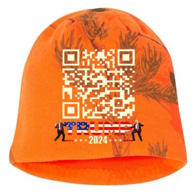 Qr President Trump 4547 Trump Dancing Code Kati - Camo Knit Beanie