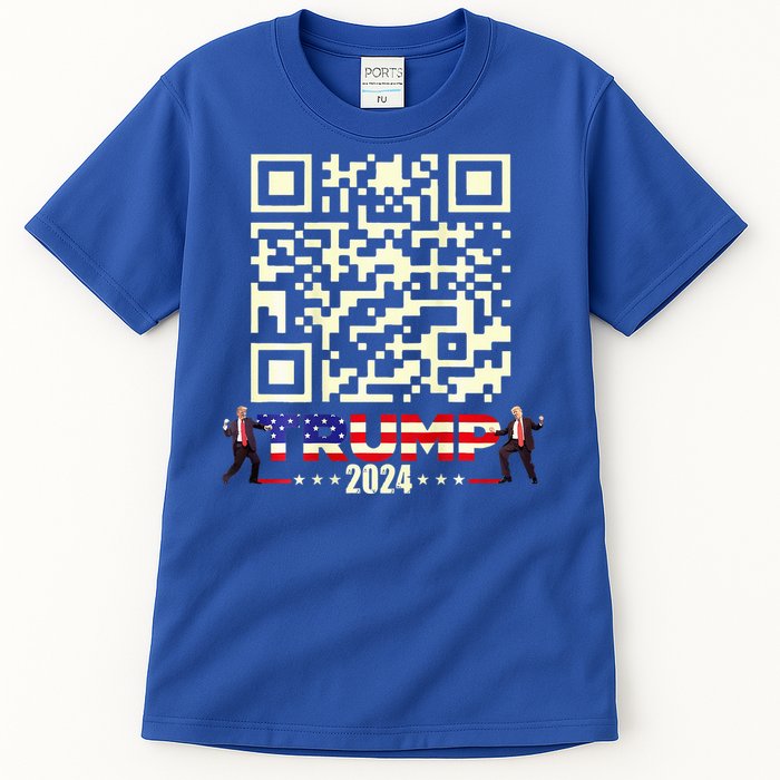 Qr President Trump 4547 Trump Dancing Code Tall T-Shirt