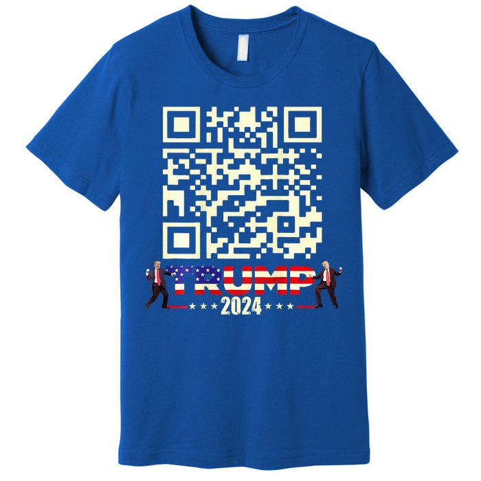 Qr President Trump 4547 Trump Dancing Code Premium T-Shirt