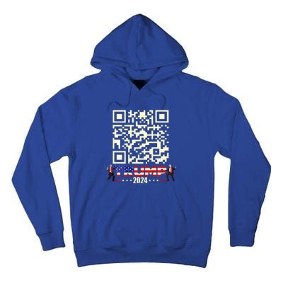 Qr President Trump 4547 Trump Dancing Code Tall Hoodie