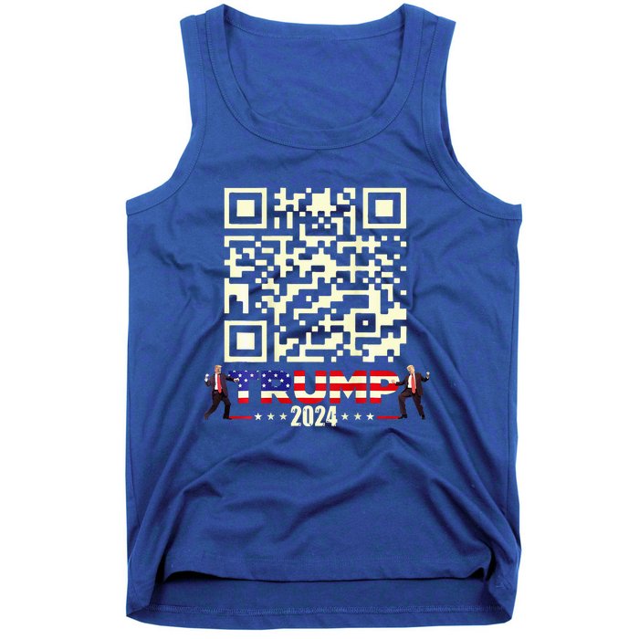 Qr President Trump 4547 Trump Dancing Code Tank Top