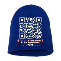 Qr President Trump 4547 Trump Dancing Code Short Acrylic Beanie