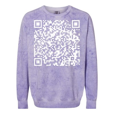 Qr President Trump 4547 Trump Dancing Code Colorblast Crewneck Sweatshirt