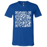 Qr President Trump 4547 Trump Dancing Code V-Neck T-Shirt