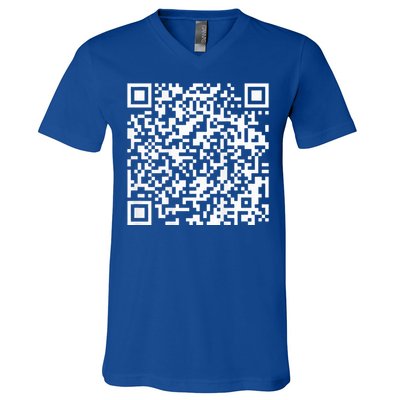 Qr President Trump 4547 Trump Dancing Code V-Neck T-Shirt