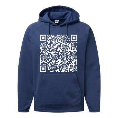 Qr President Trump 4547 Trump Dancing Code Performance Fleece Hoodie