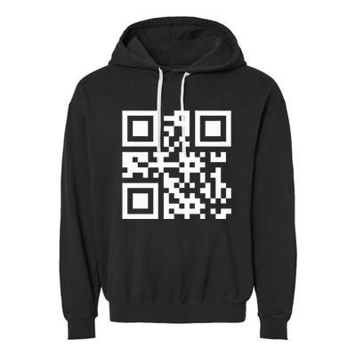 Qr President Trump Dance Code Garment-Dyed Fleece Hoodie