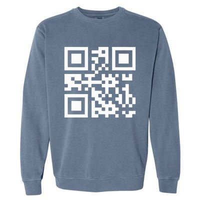 Qr President Trump Dance Code Garment-Dyed Sweatshirt