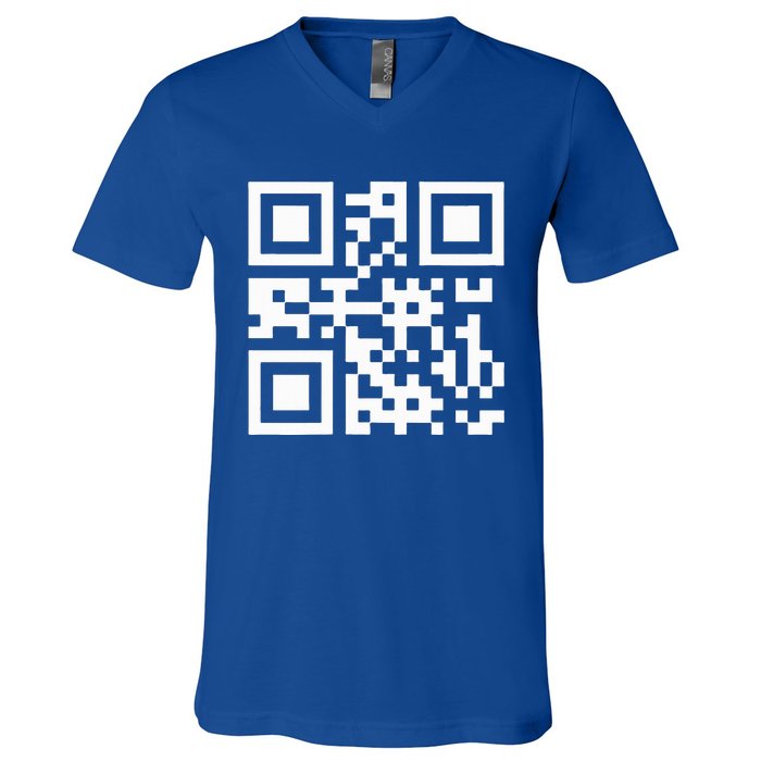 Qr President Trump Dance Code V-Neck T-Shirt