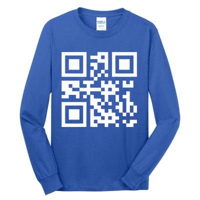 Qr President Trump Dance Code Tall Long Sleeve T-Shirt