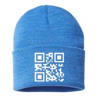 Qr President Trump Dance Code Sustainable Knit Beanie