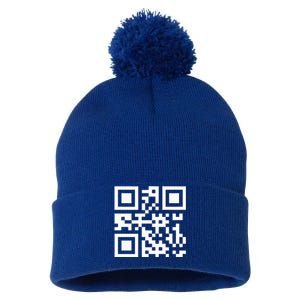 Qr President Trump Dance Code Pom Pom 12in Knit Beanie