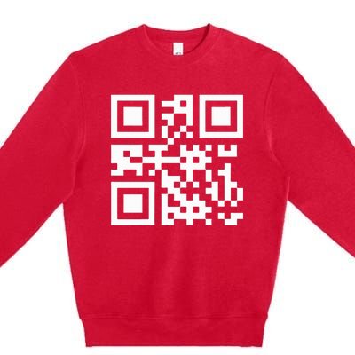 Qr President Trump Dance Code Premium Crewneck Sweatshirt