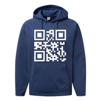 Qr President Trump Dance Code Performance Fleece Hoodie