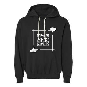 Qr President Trump 4547 Trump Dancing Code Garment-Dyed Fleece Hoodie