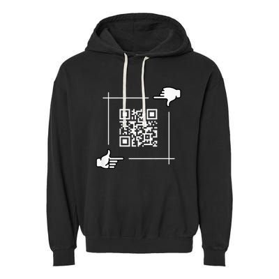 Qr President Trump 4547 Trump Dancing Code Garment-Dyed Fleece Hoodie