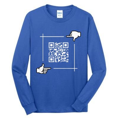 Qr President Trump 4547 Trump Dancing Code Tall Long Sleeve T-Shirt