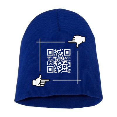 Qr President Trump 4547 Trump Dancing Code Short Acrylic Beanie