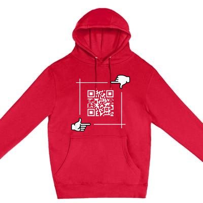 Qr President Trump 4547 Trump Dancing Code Premium Pullover Hoodie