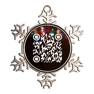 Qr President Trump Dance Code Metallic Star Ornament