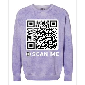 Qr President Trump Dancing Code 4547 Colorblast Crewneck Sweatshirt