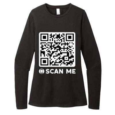 Qr President Trump Dancing Code 4547 Womens CVC Long Sleeve Shirt