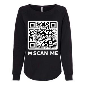 Qr President Trump Dancing Code 4547 Womens California Wash Sweatshirt