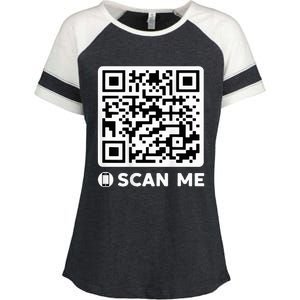 Qr President Trump Dancing Code 4547 Enza Ladies Jersey Colorblock Tee