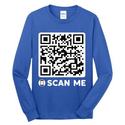 Qr President Trump Dancing Code 4547 Tall Long Sleeve T-Shirt