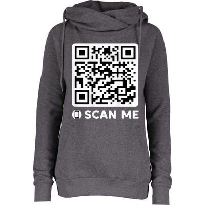 Qr President Trump Dancing Code 4547 Womens Funnel Neck Pullover Hood