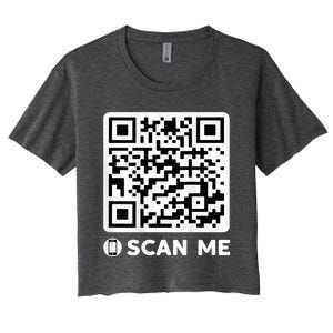 Qr President Trump Dancing Code 4547 Women's Crop Top Tee