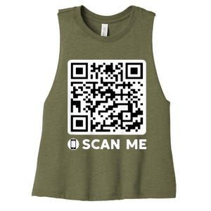 Qr President Trump Dancing Code 4547 Women's Racerback Cropped Tank