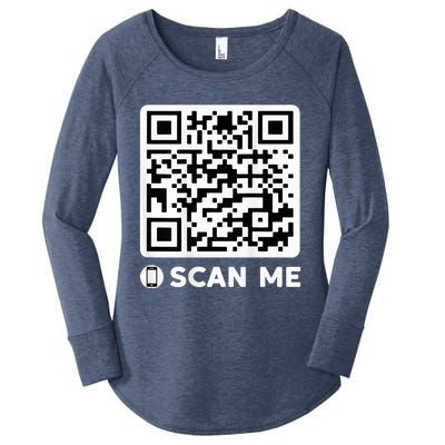 Qr President Trump Dancing Code 4547 Women's Perfect Tri Tunic Long Sleeve Shirt