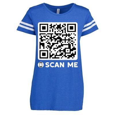 Qr President Trump Dancing Code 4547 Enza Ladies Jersey Football T-Shirt