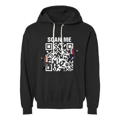 Qr President Trump 4547 Dancing Code Garment-Dyed Fleece Hoodie