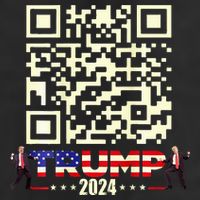 Qr President Trump 4547 Trump Dancing Code 7 Panel Mesh Trucker Snapback Hat