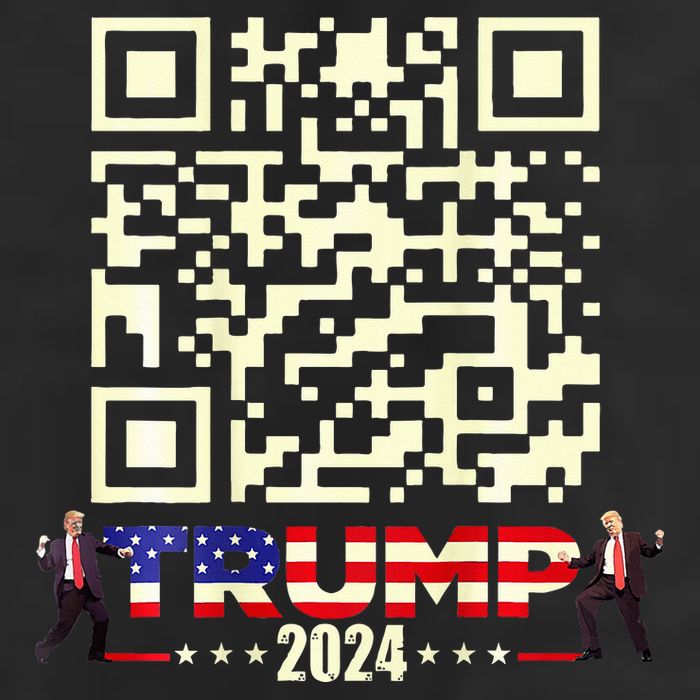 Qr President Trump 4547 Trump Dancing Code 7 Panel Mesh Trucker Snapback Hat
