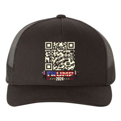 Qr President Trump 4547 Trump Dancing Code Yupoong Adult 5-Panel Trucker Hat