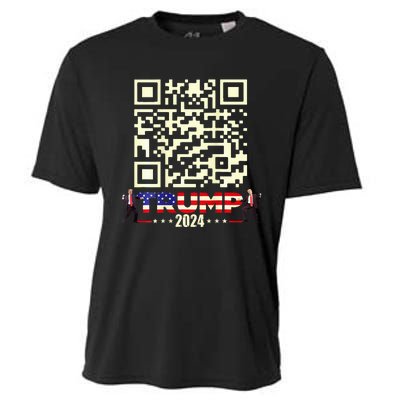 Qr President Trump 4547 Trump Dancing Code Cooling Performance Crew T-Shirt