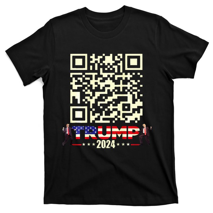 Qr President Trump 4547 Trump Dancing Code T-Shirt