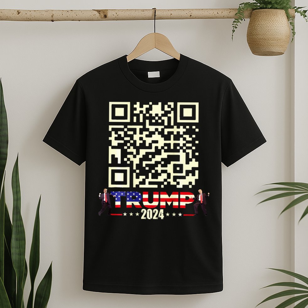 Qr President Trump 4547 Trump Dancing Code T-Shirt