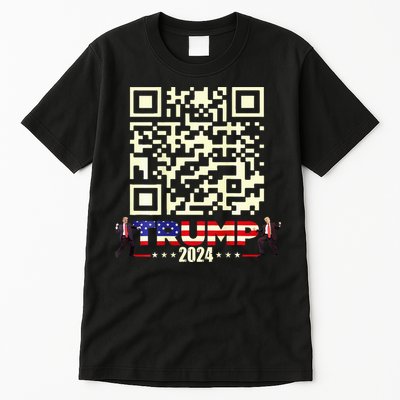 Qr President Trump 4547 Trump Dancing Code Tall T-Shirt