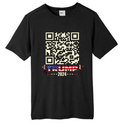 Qr President Trump 4547 Trump Dancing Code Tall Fusion ChromaSoft Performance T-Shirt