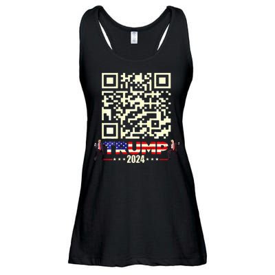 Qr President Trump 4547 Trump Dancing Code Ladies Essential Flowy Tank