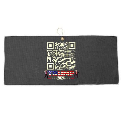 Qr President Trump 4547 Trump Dancing Code Large Microfiber Waffle Golf Towel