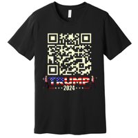 Qr President Trump 4547 Trump Dancing Code Premium T-Shirt