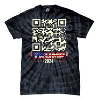 Qr President Trump 4547 Trump Dancing Code Tie-Dye T-Shirt