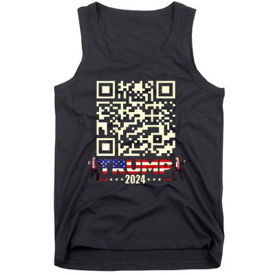 Qr President Trump 4547 Trump Dancing Code Tank Top